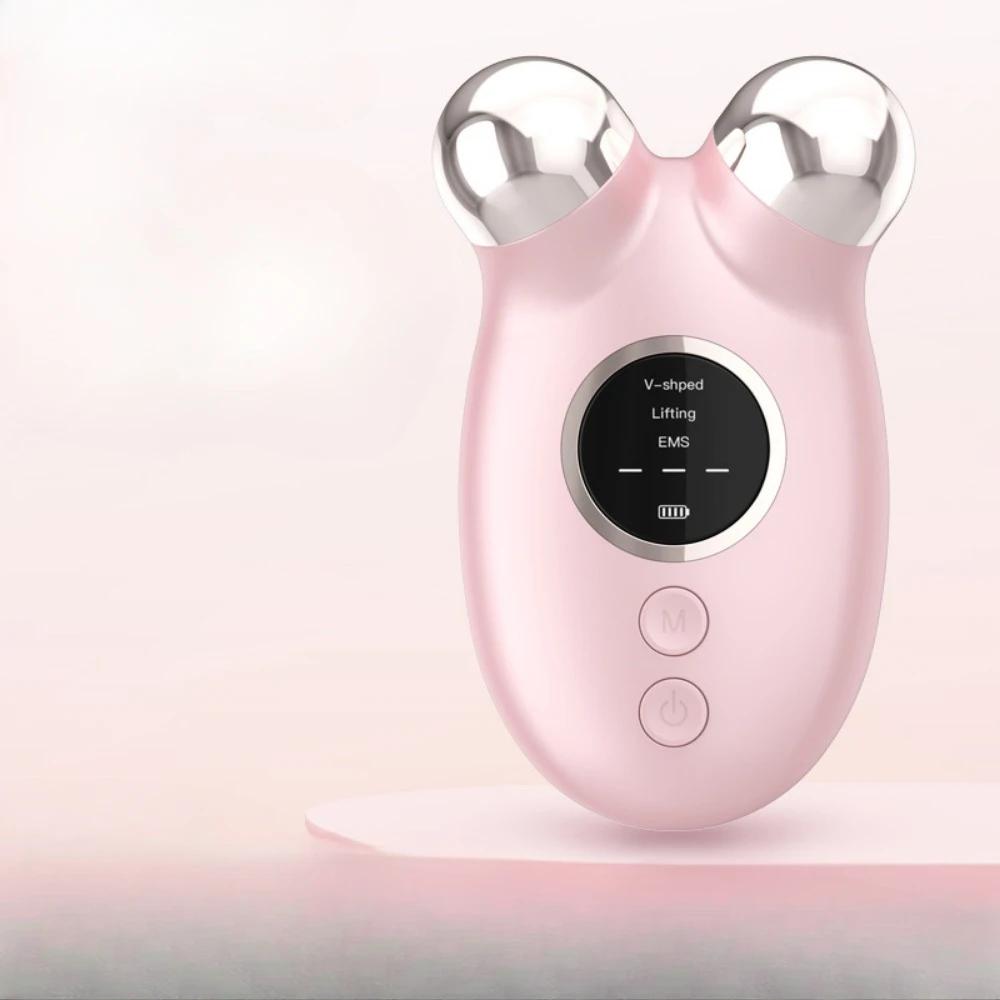Universal Ems Micro-Current Smooth Texture Facial Massager Facial Rejuvenation Convenient Anti Wrinkle Double Chin Beauty Device