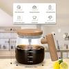 Self Stirring Coffee Mug, Glass Electric Self Mixing Cup with Lid & Handle, 400ml