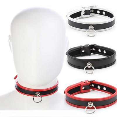 Cosplay Esclave Bondage Collier Choker Pour Femmes Filles Collier Métal Cuir Choker Goth Anime Jeu de rôle Cadeau Bijoux Accessoires