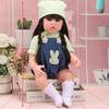 56Cm Reborn Simulation Barbie Gift Doll Baby Soft Gel Girl Toy Set Children's Doll