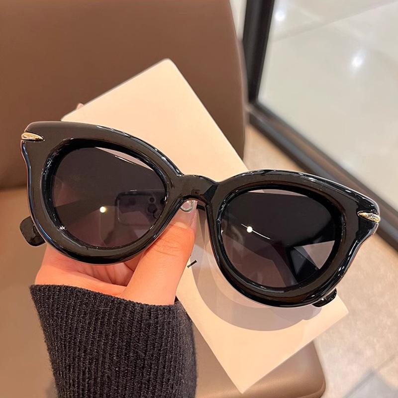 New  Luxury Brand Designer Bubble Big Frame Round Sunglasses Women For Men  Sun Glasses Vintage Popular Punk Pink Shades