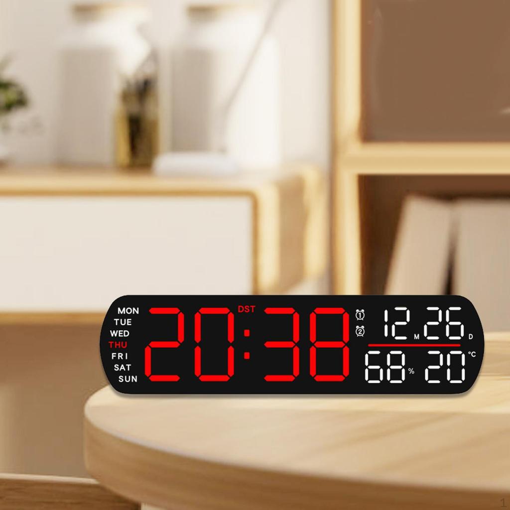 Digital Alarm Clock Desk Clocks LED Display for Dining Room Indoor