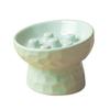 Ceramic Cat Slow Feeder Bowl Slanted Mouth Pet Drinking Eating Feeder  for Kitten/Puppy/Bunny