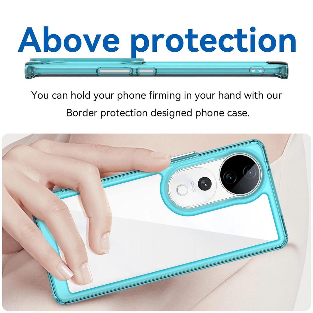 Phone Case For Phone Case For Vivo V40 5g,Clear Transparent Phone Case Cover For Vivo V40 5g