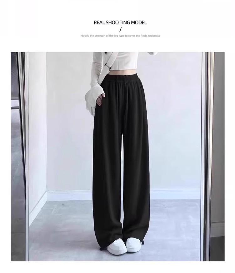 Girls' Wide-Leg Cuffed Pants - Spring/Autumn Casual Long Trousers for Kids