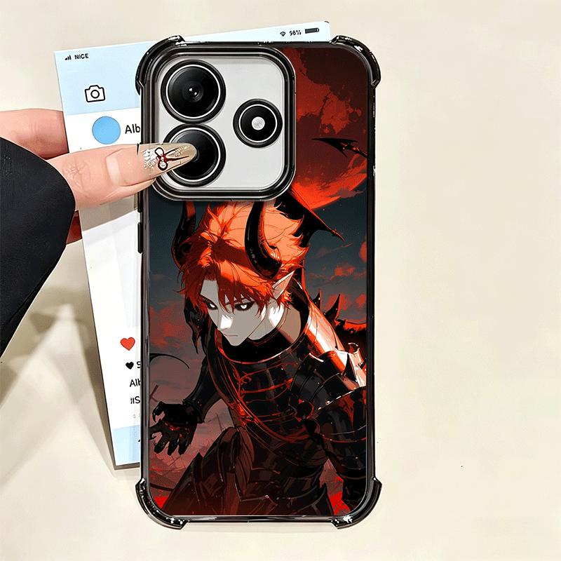 Devil Bad Boy Anime Style Plating Phone Case For Xiaomi Poco X5 X6 X7 X8 Pro Max F8 Ultra F7 M8 M7 M5S Redmi 15C 15 14C 13C 13 X
