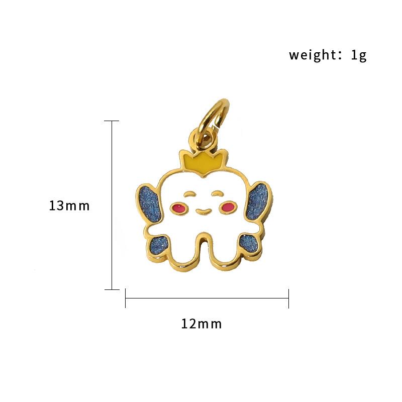 Diy Accessories Pendant Earrings Pendant Cartoon Rabbit Strawberry Cherry Milk Carton Necklace