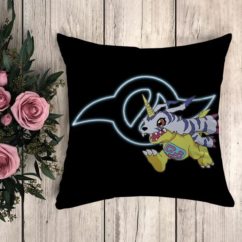 Pillow Digimon Decorative Pillowcase Decor Cushion Cover Luxury Throw Pillows Sofa Cushions Car Decoration Pilow Cases