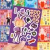 8/16sheets Anime  Zootopia 2 Puzzle Stickers Cartoon Make a Face Decals Assemble Jigsaw Education Toy Decoration Sticker