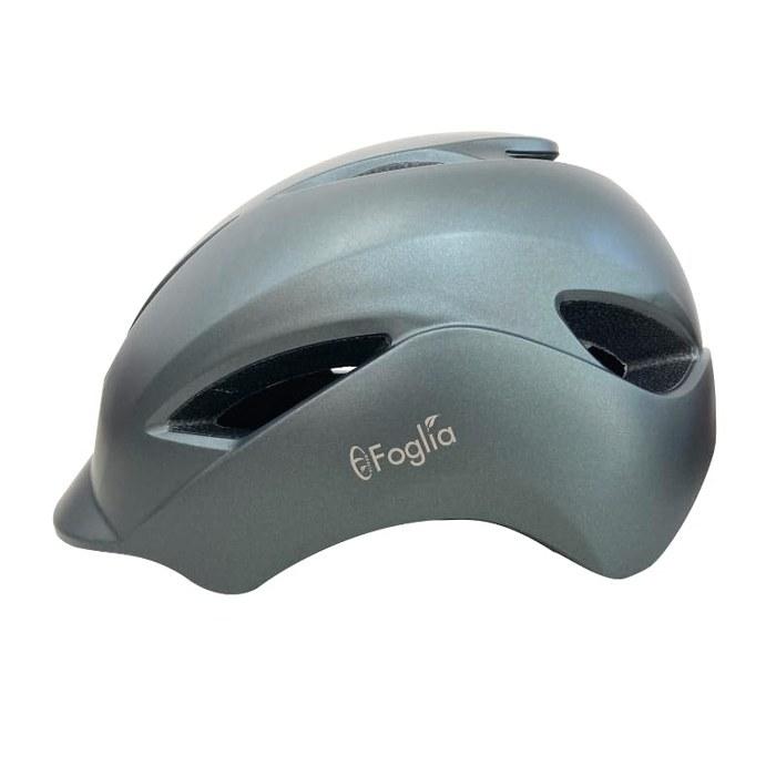 [Foglia] Urban Helmet Long Brim Bicycle Helmet Adult Black City Riding CE Certified European Standard TWT-004-BK 57-61cm