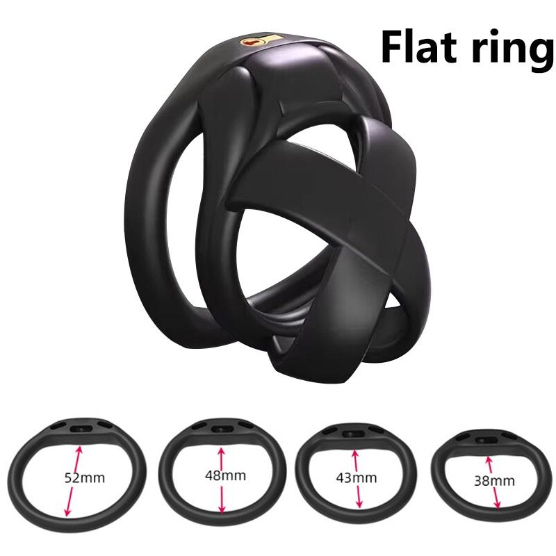 Male Penis Chastity Cage Set Mini Small Long Bird Chastity Cage With 4 Cock Rings Penis Lock Bondage Slave Man Sex Toy