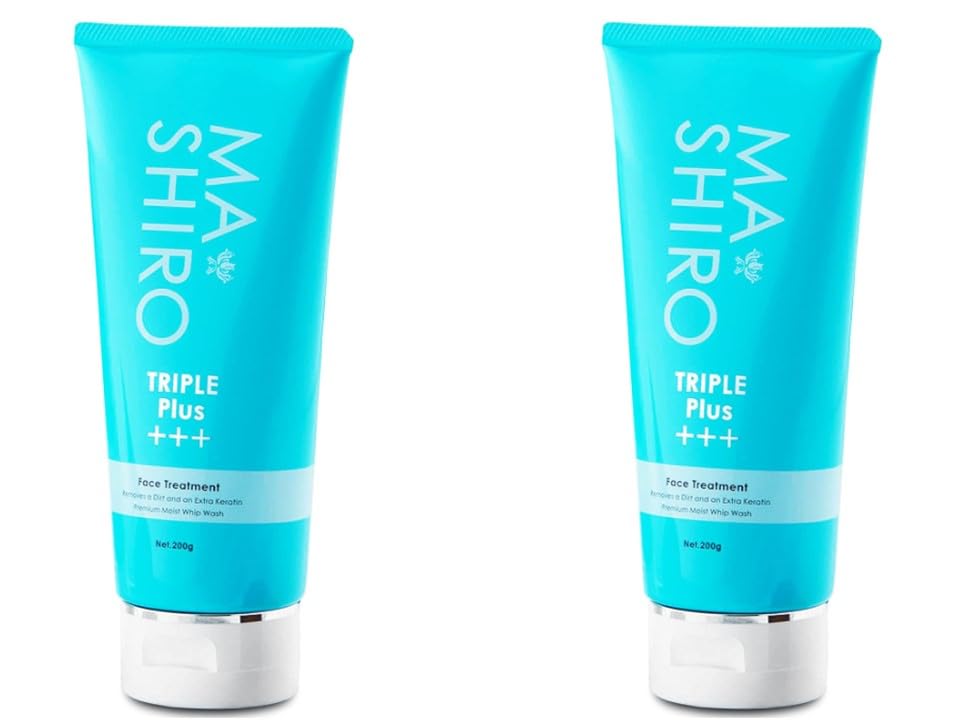 

Mashiro Triple Plus Face Treatment 200 г x 2 шт. средство для умывания лица с плацентой, уход за порами, кератиновый уход [Оптовая закупка]