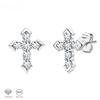 S925 Sterling Silver Moissanite Arrow Cross Earrings Trend Fashion Hip-Hop European and American Couples Men and Women