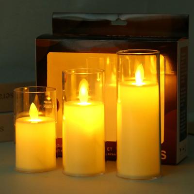 LED Candle Lamp Flickering Flameless Smokeless Battery Operated Simulation Candle Light Centerpiece Table Decor
