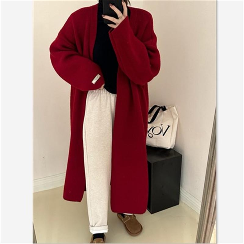 YYFS Moda damska Casual Jesień Zima Jednolity kolor Nadruk Długie rękawy Swetry