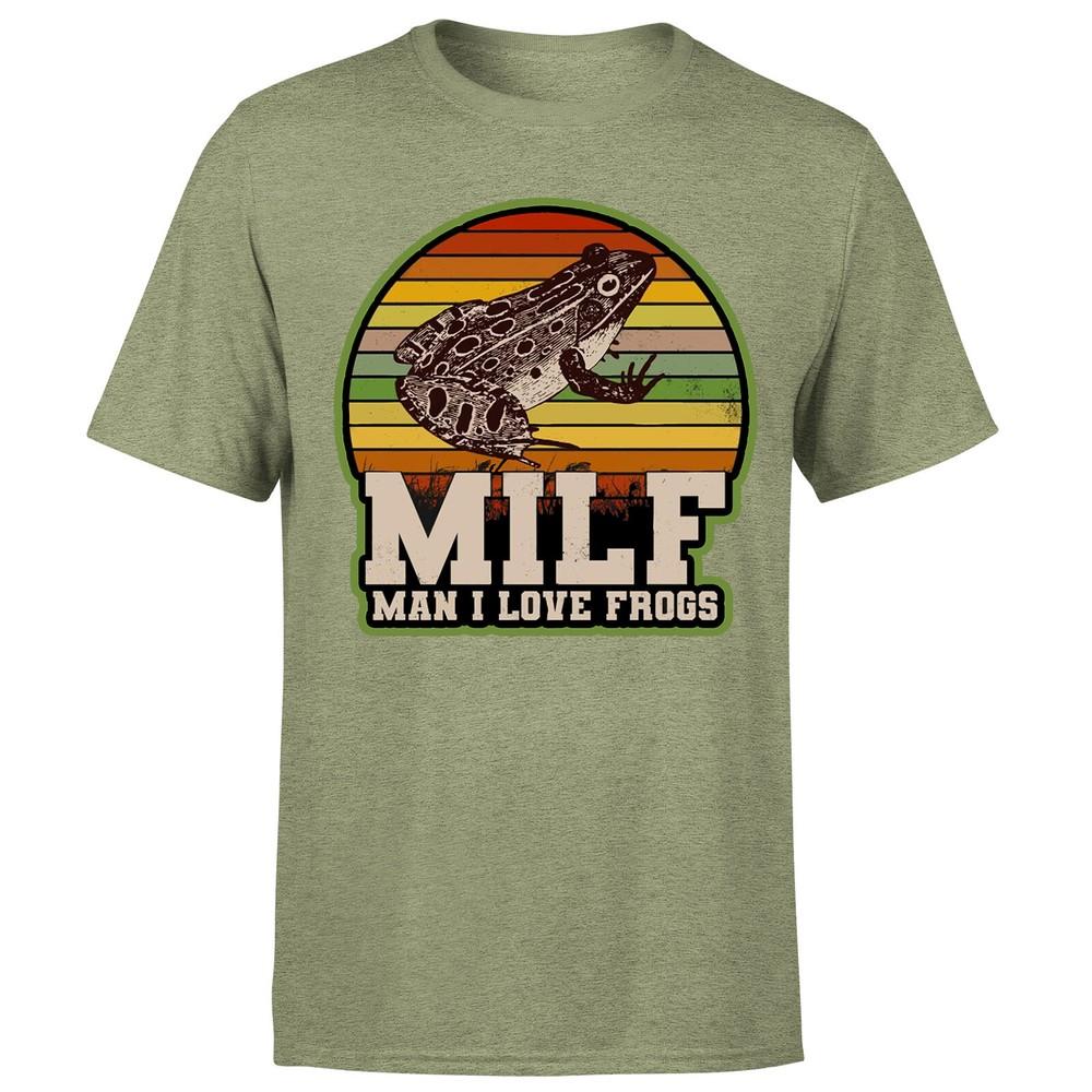 Amphibian Vintage Milf Unisex I Love Frogs Unisexs TshirtP1OrA