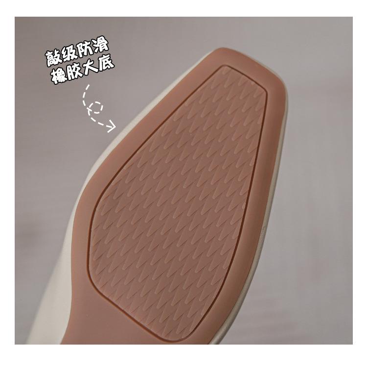 Women’s 2024 Spring/Autumn Square Toe Chunky Mid Heel Professional Interview Shoes