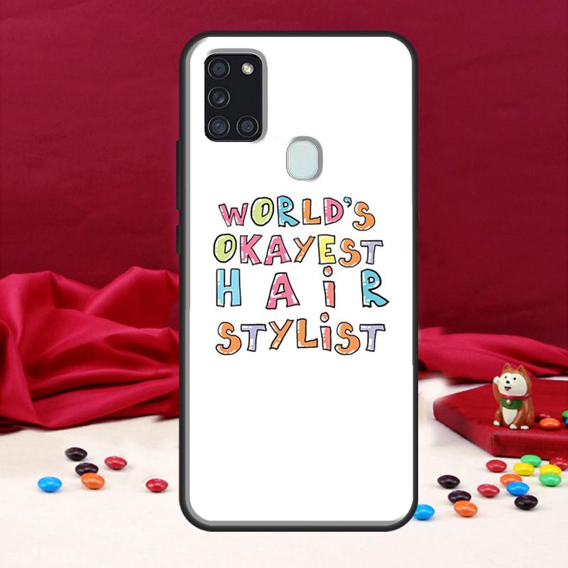 Hair Stylist Hairdresser Case For Samsung Galaxy A34 A54 A14 A12 A52 A22 A32 A42 A72 A13 A33 A53 A50 A51 A71 Coque