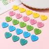 10 etichette acriliche con ciondolo a forma di cuore d'amore per la realizzazione di gioielli, orecchini fai da te
