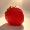 Simulated Strawberry Cheese Squeeze Toy Sensory Toy Soft Anxiety Relieving Fruit Stretchy Food Focus Aid Relaxation
