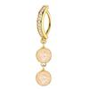 Joyas para Piercing de Ombligo Mariposa Rosa Mujeres Barra de Ombligo con Circonita Moda Anillos de Ombligo Curvos Inversos de Cristal Piercing Ombligo
