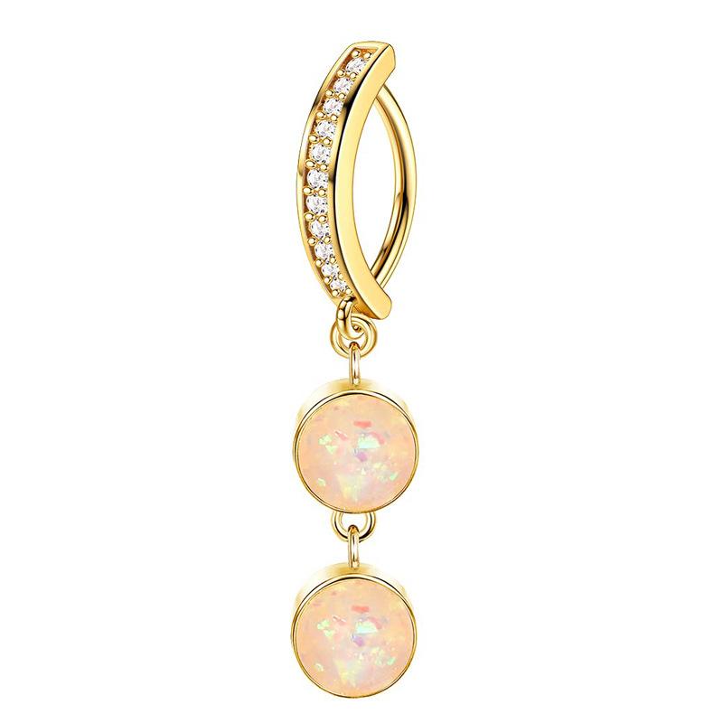 Joyas para Piercing de Ombligo Mariposa Rosa Mujeres Barra de Ombligo con Circonita Moda Anillos de Ombligo Curvos Inversos de Cristal Piercing Ombligo
