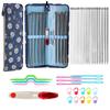 DIY Hand Knitting Tool Set: Stainless Steel Single Point Needles and Accessories