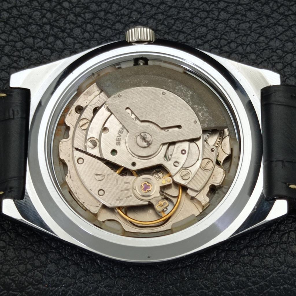 REFURBISHED SEIKO 5 AUTOMATIC MENS WATCH JAPAN MADE BLACK DIAL CUSTOM a440038-2 QV90-a440038