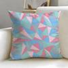 Cracked Ice Pattern Cushion Cover Soft  EasyWash Pillow Case  Versatile for Couch Bed Travel and Office