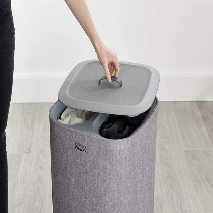 Total Laundry Basket 60l Grey - Joseph Joseph