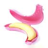 2PCS Banana Storage Box, Food Grade Plastic Banana Protector, with Vent Holes Portable Hard Shell Snap Closure Container, for Lunch Travel Camping