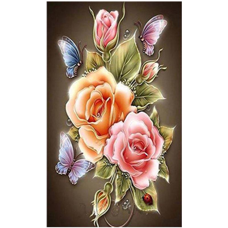 30X40CM 5D Diy Diamond Painting Various Flowers Embroidery Cross Stitch Home Decor Handmade Gift