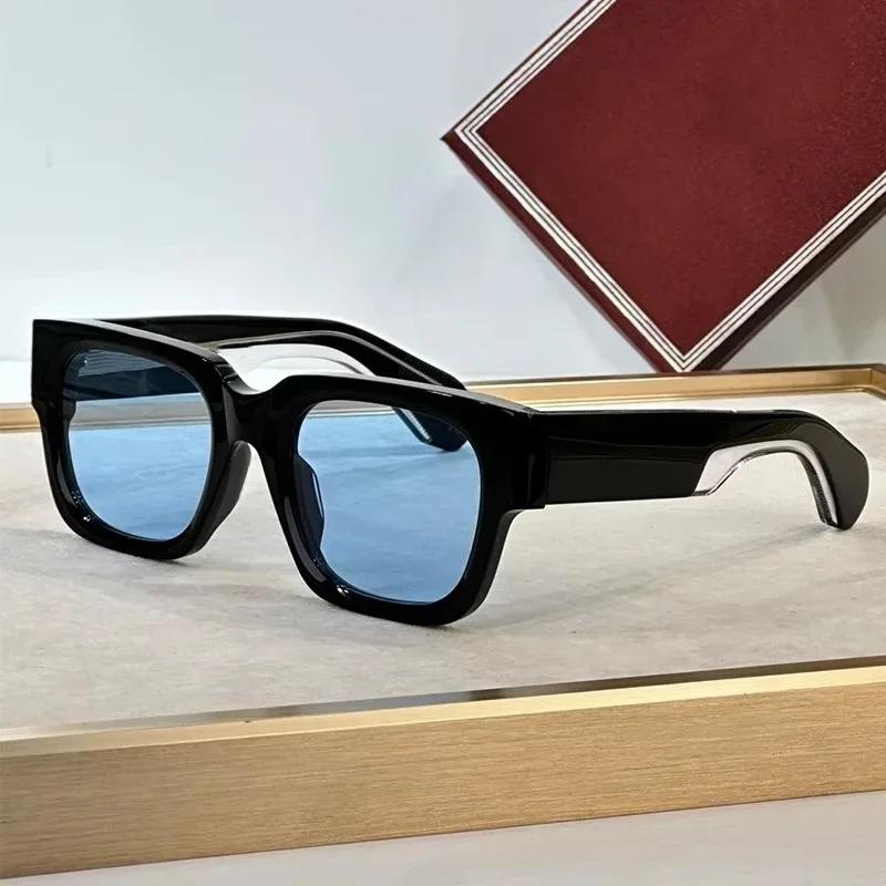 JMM INS Enzo Occhiali da sole quadrati in acetato per uomo e donna marca designer fatti a mano in Giappone Occhiali classici Vintage con astuccio