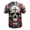 Men's Halloween Printed Short Sleeve Neck T-Shirt for Casual Daily Wear Holiday Party