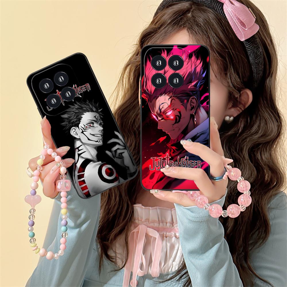 Jujutsu Kaisen Sukuna Mobile Phone Case for Xiaomi 15 14 13 12 Mi 11 T Ultra Lite Pro S X 5G Colorful Printing Cover Cellphones