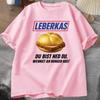 Leberkas Funny Quote Graphic Tee T Shirt Unisex Unisex Food Slogan Text Print Short Sleeve Cotton Casual Tops