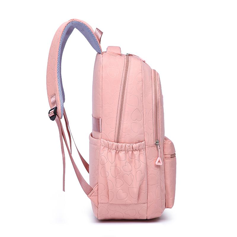 Student Schoolbag Large Capacity Female Backpack Solid Color Travel Backpack