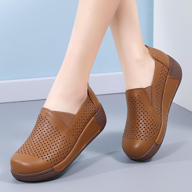 Moda Damskie Buty Wulkanizowane Outdoor Swing Casualowe Buty Sportowe Zwiększające Lekkość Skórzane Buty na Platformie Damskie Pojedyncze Buty