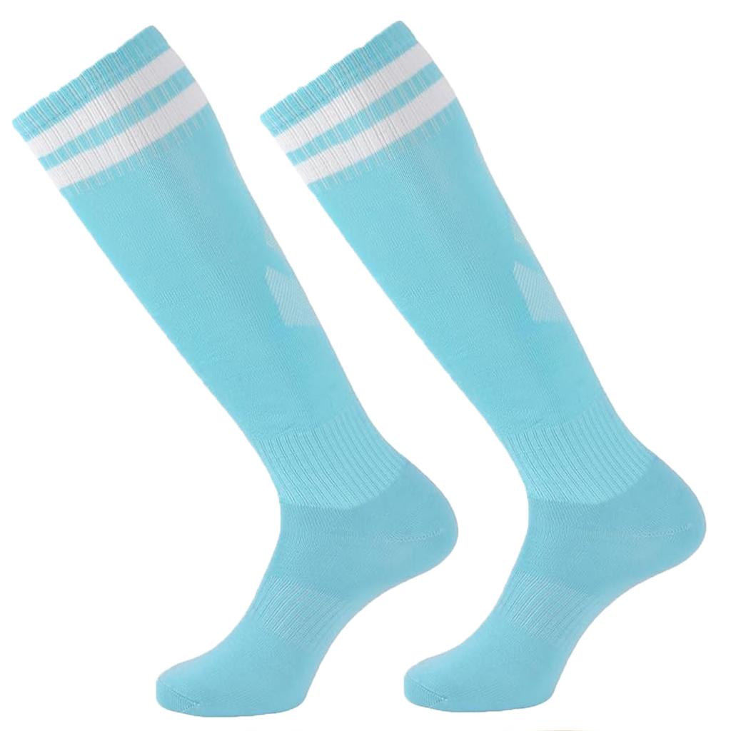 1Pair Soccer Socks Stripe Knee High Softball Baseball Team Sports Socks Breathable Football Socks for Men Women