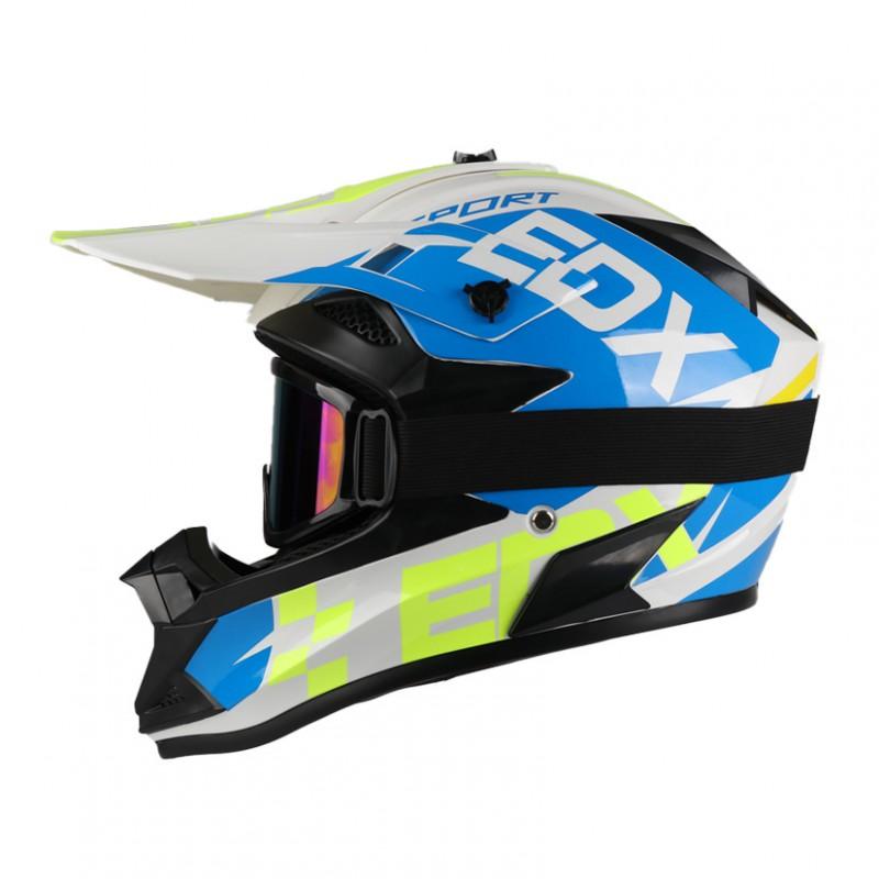 Full Face Off-Road Motorcycle Helmet ABS Material DOT Certified Adult Trail Dirt Bike Riding