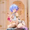 24cm Rem Emilia Re Zero Anime Figure Gk Statue Chinese Style Collectible Model Desktop Decoration Gift For Anime Fans
