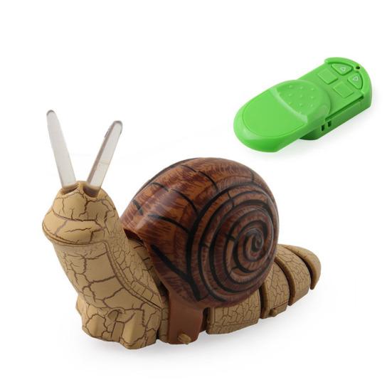 

Забавный инфракрасный пульт дистанционного управления Реалистичная модель животного улитки Детская игрушка Реквизит для розыгрыша коричневый