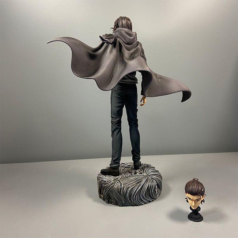 30cm Attack On Titan Gk Chikara Eren Jaeger Double Headed Statue PVC Action Figure Anime Figure Model Toys Collection Doll Gift
