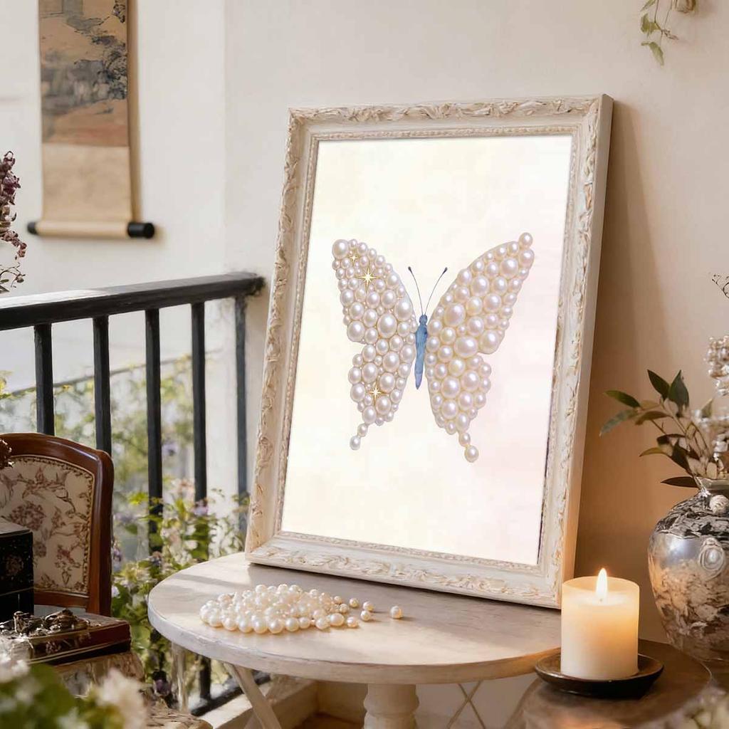 Pearl Painting Kit Spotted Butterfly Theme Frameless Handicraft DIY Bedroom Decoration Living Room Wall Art Room Decoration Art Craft Decoration