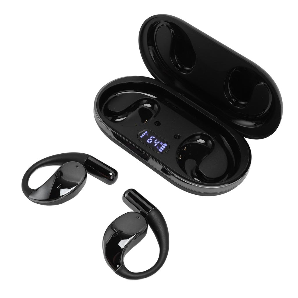 V5.4 Earphone Noise Cancelling Battery Life Comfortable Fit 8h Music Playback for Sport Running Driving Business