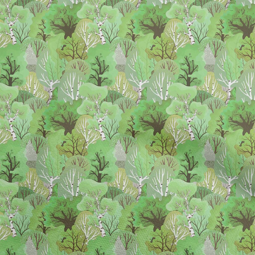 oneOone Cotton Poplin Green Fabric Autumn Craft Projects Decor Fabric Printed By The Yard 42 Inch