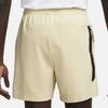 Nike Tech Fleece Lightweight Solid Color Drawstring Straight Leg Shorts Men shorts Yellow DX0828-783