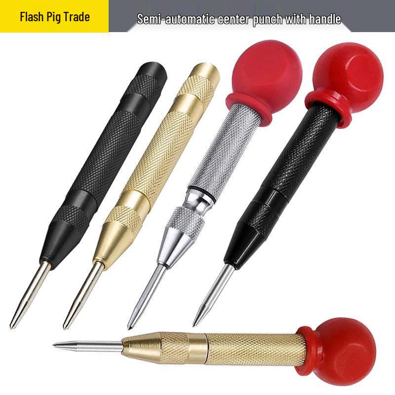 Auto Center Punch Drill & Glass Breaker with Grip