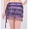 Belly Dance Hip Scarf With Detachable Fringe Skirt Adjustable Waist Chain For Performances And Practice