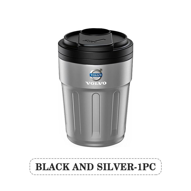 Stainless Steel Car Coffee Cup Ashtray Auto LED Light Accessory For Volvo V60 V90 S60 S80 S90 C30 XC40 XC60 XC70 XC90 V40